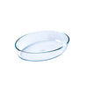 Essentials fuente ovalada de vidrio resistente