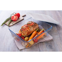 Cook & Freeze Recipiente rectangular resistente con tapa de plástico