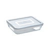 Cook & Freeze Recipiente rectangular resistente con tapa de plástico