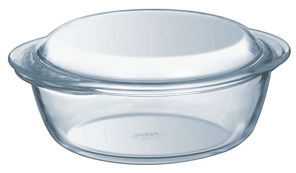 PYREX® 4 EN 1 - Fuente de vidrio con tapa.