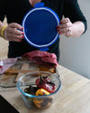 Cook & Go Fuente redonda de vidrio con tapa hermética