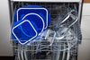 Cook & Go - Juego de 2 fuentes de vidrio cuadradas con tapa azul hermética e impermeable